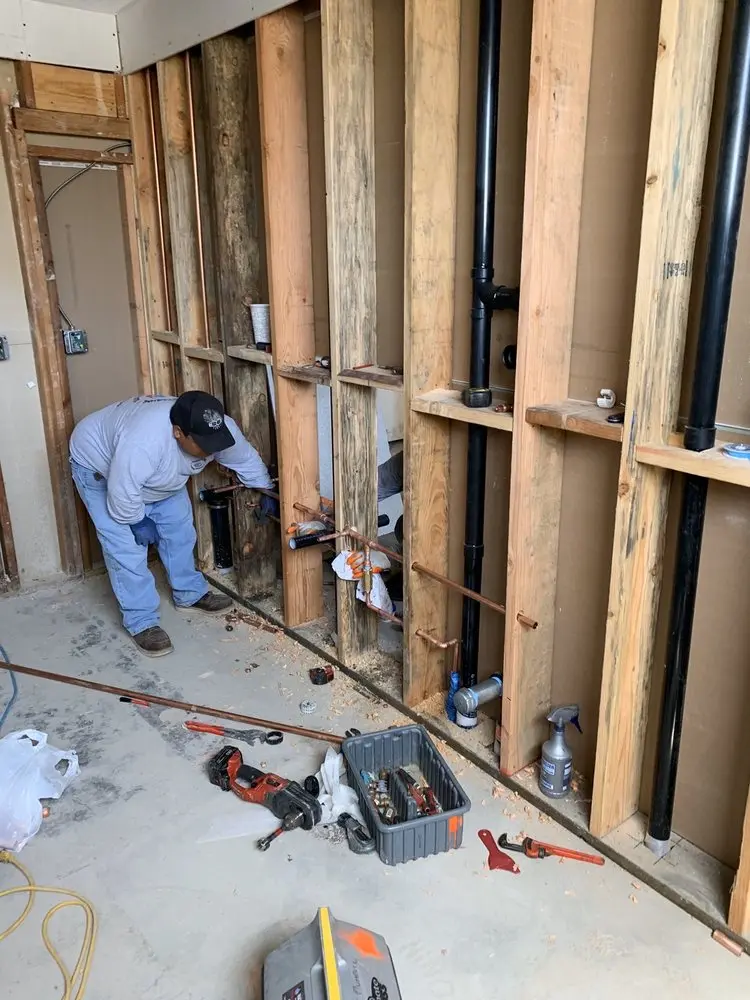 Commercial rough-in plumbing for Gas Line Repair in Echo